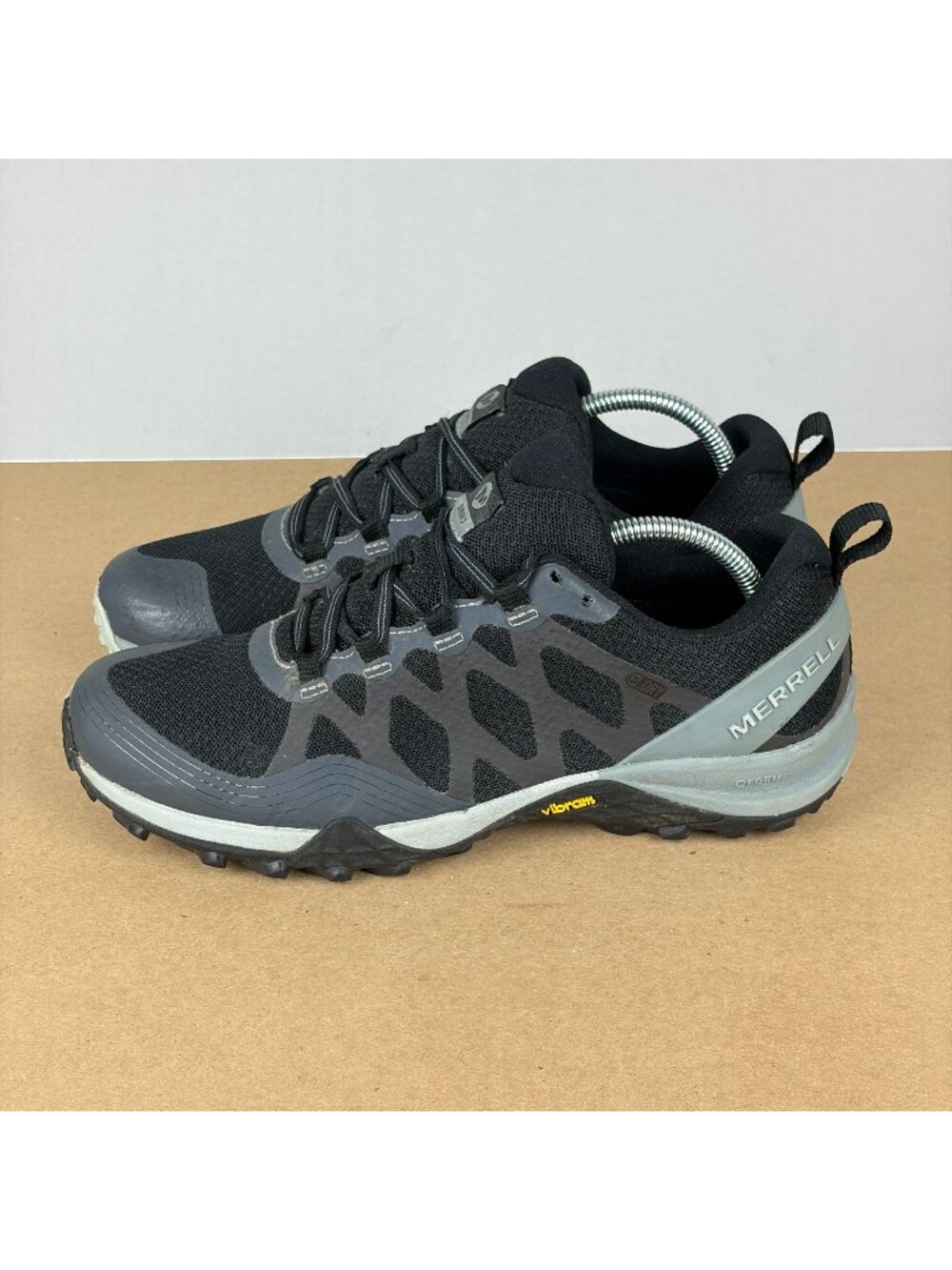 Merrell Siren 3 Vent Hiking Shoes Womens 7.5 Black Gray Low Top Lace Up
